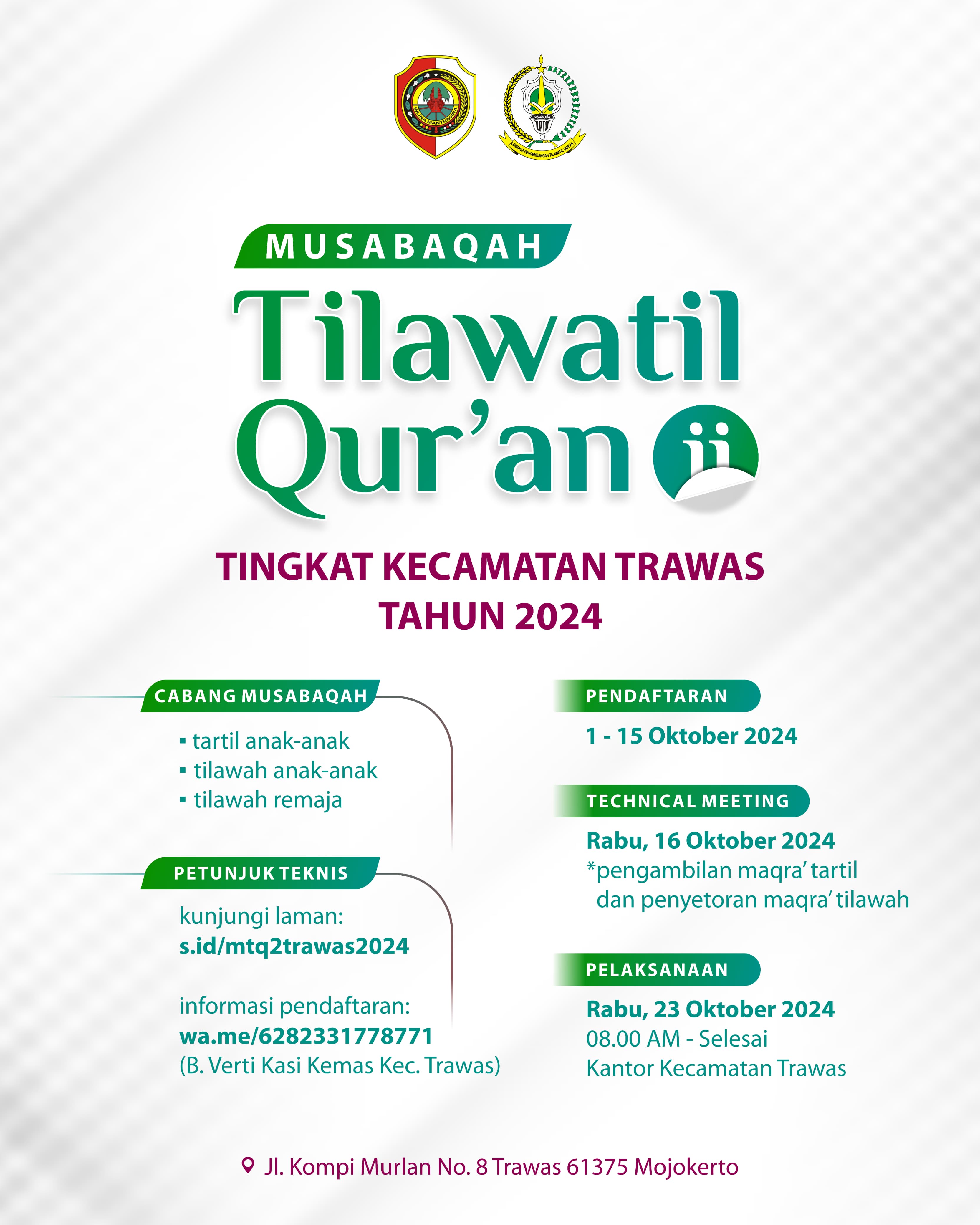 LOMBA MTQ II KECAMATAN TRAWAS 2024